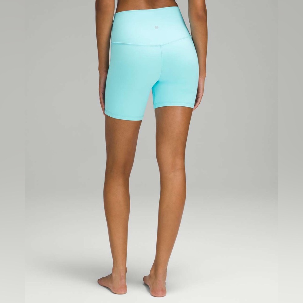 Cyan Blue Lululemon Align 4” Shorts